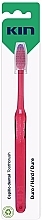 Жесткая зубная щетка 7094, красная - Kin Hard Toothbrush — фото N1