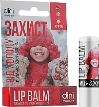 Гигиеническая помада для губ "Клубника и клюква" - Dini Lip Balm SPF 15 — фото N2