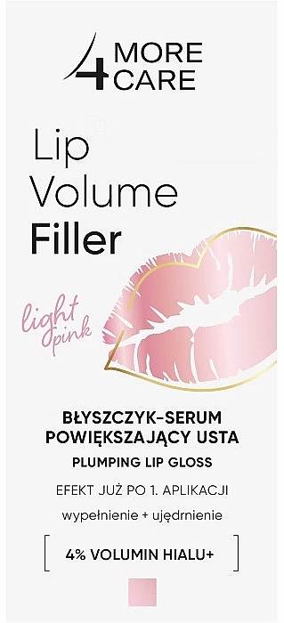Блиск-філер для губ з ефектом збільшення об'єму - More4Care Lip Volume Filler — фото N2