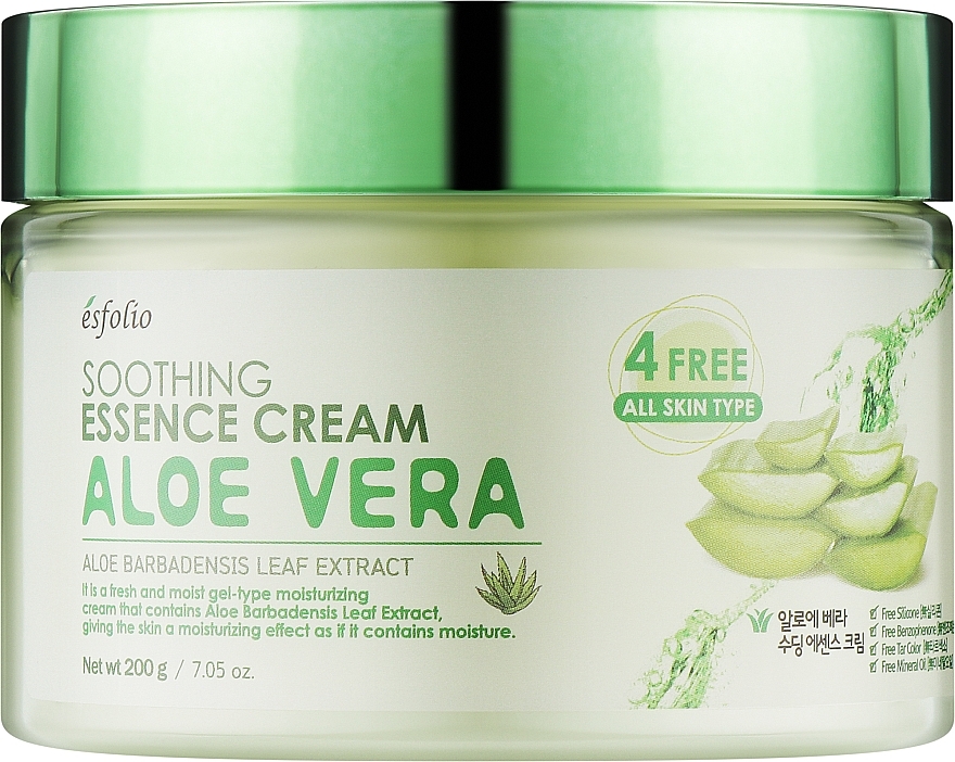 Успокаивающий крем для лица с алоэ вера - Esfolio Soothing Essence Cream Aloe Vera  — фото N1