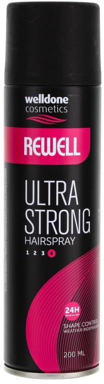 Лак для волос - Welldone Cosmetics Rewell Hair Spray Ultra Strong 