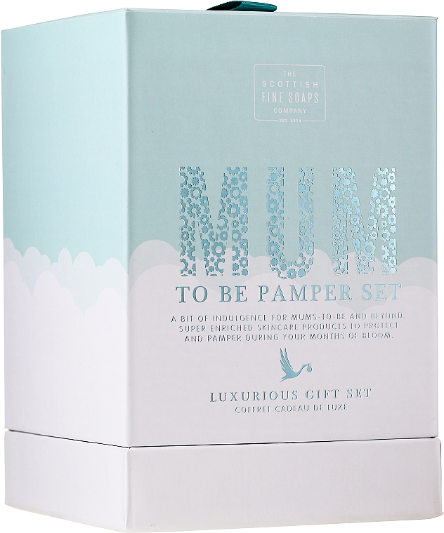 Набор - Scottish Fine Soaps Mum To Be Pamper Gift Set (Shw/gel/75ml + bath/soak/100ml + butter/75ml +soap/40ml) — фото N1