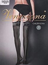 Парфумерія, косметика Панчохи жіночі "Calze Luna" 20 Den, nero-rosso - Veneziana