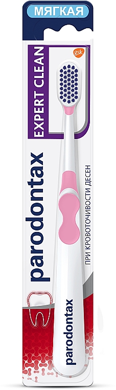 Зубна щітка "Експерт чистоти", екстрам'яка, рожева - Parodontax