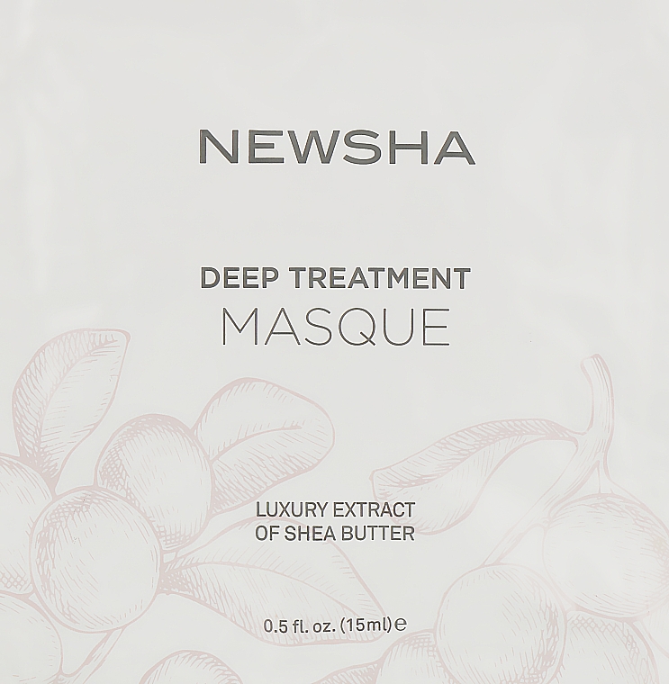 Маска для відновлення пошкодженого волосся - Newsha Deep Treatment Masque (пробник) — фото N1