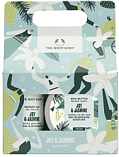 Духи, Парфюмерия, косметика Набор - The Body Shop Joy & Jasmine Mini Gift (sh/gel/60ml + b/but/50ml + b/sponge)