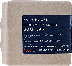 Духи, Парфюмерия, косметика Мыло "Бергамот и янтарь" - Bath House Bergamot & Amber Soap Bar