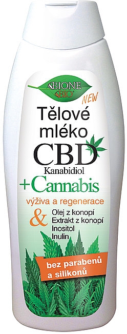 Молочко для тела - Bione Cosmetics CBD Kanabidiol — фото N1