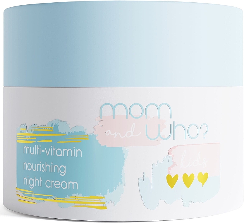 Мультивітамінний дитячий нічний крем - Mom And Who Kids Multi-Vitamin Night Cream — фото N1