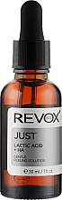 Пілінг для обличчя з молочною кислотою та гіалуроновою кислотою - Revox B77 Just Lactic Acid + HA Gentle Peeling Solution — фото N1