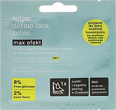 Духи, Парфюмерия, косметика Пилинг для лица - Tolpa Dermo Face Sebio Max Effect