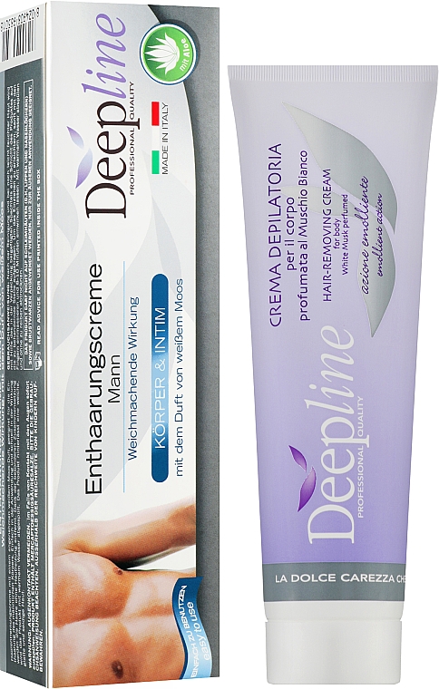 Крем для депиляции тела для мужчин - Arcocere Deepline Hair-Removing Body Cream For Men — фото N2