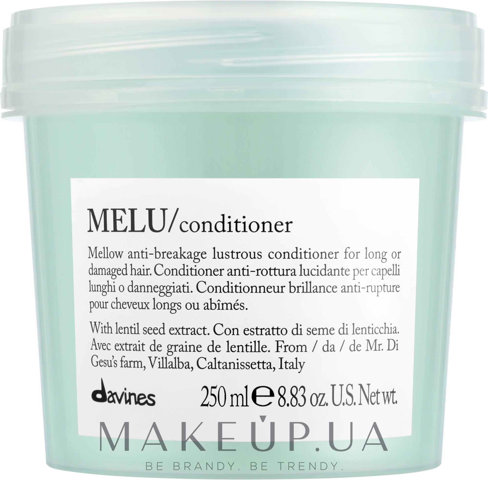 Кондиционер, смягчающий волосы и придающий блеск - Davines Essential Haircare Melu Conditioner  — фото 250ml