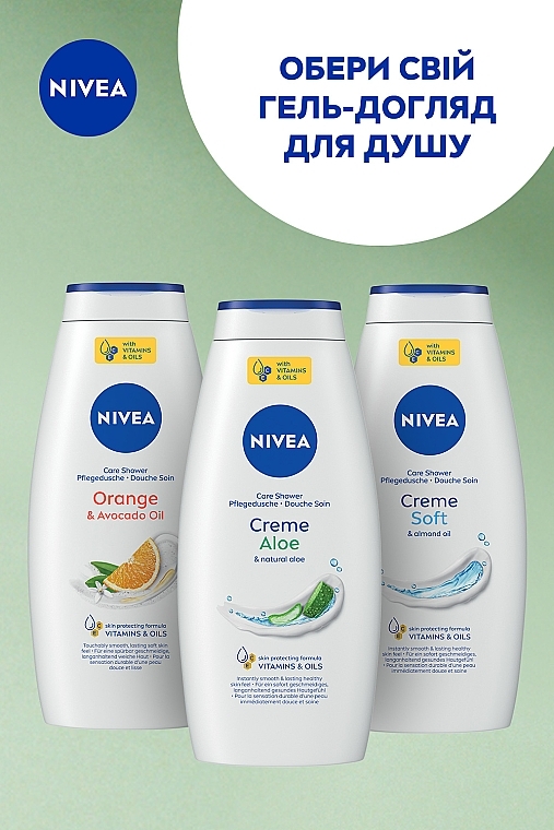 Гель-уход для душа "Крем и алоэ" - NIVEA Creme Aloe Care Shower — фото N6