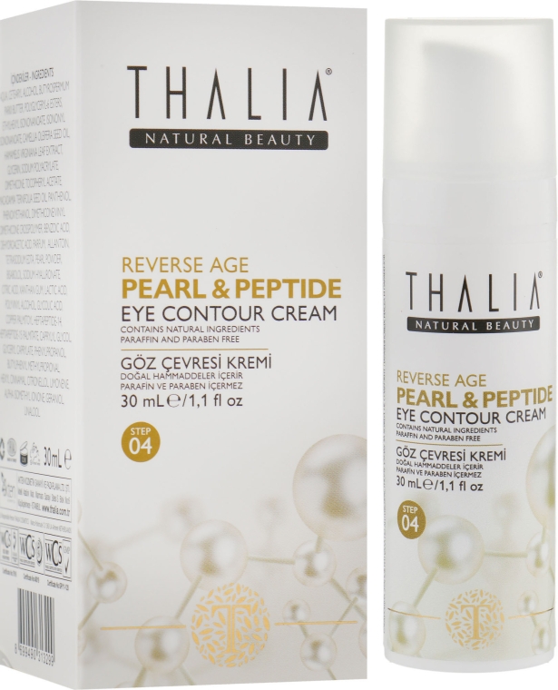 Омолоджувальний крем для шкіри навколо очей з пептидами і гіалуроновою кислотою - Thalia Pearl&Peptide Eye Contour Cream — фото N4