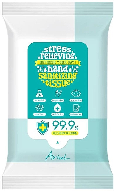 Дезинфицирующие влажные салфетки для рук и тела, 15 шт. - Ariul Stress Relieving Hand & Body Sanitizing Tissue — фото N1