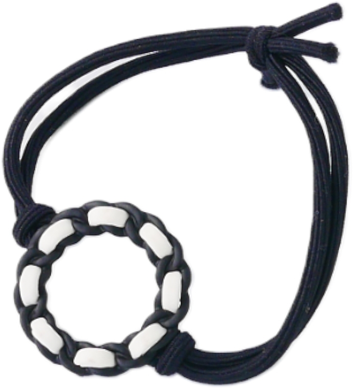 Резинка для волос с декоративным елементом, черная - Lolita Accessories — фото N1