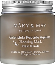 Парфумерія, косметика УЦІНКА Гелева нічна маска для обличчя - Mary & May Calendula Peptide Ageless Sleeping Mask *