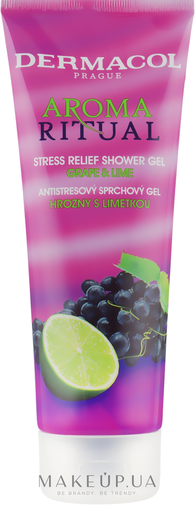 Гель для душа антистресс "Виноград и Лайм" - Dermacol Body Aroma Ritual Stress Relief Shower Gel Grap & Lime — фото 250ml