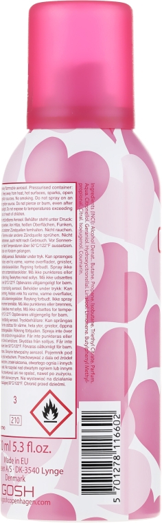 Дезодорант-спрей - Gosh Copenhagen I Love Pink Deo Body Spray — фото N2