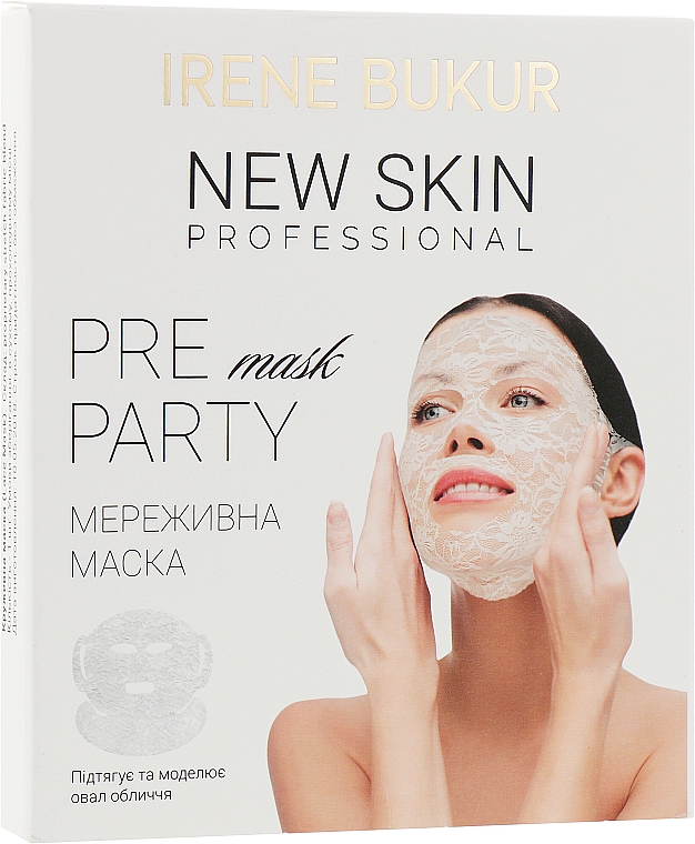 Кружевная маска для лица - Irene Bukur New Skin Professional Pre Party Face Mask — фото N1