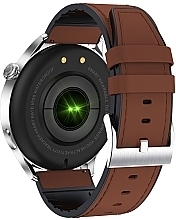Смарт-часы для мужчин, светло-коричневая кожа - Garett Smartwatch Men Elegance RT — фото N3