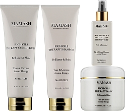 Парфумерія, косметика Комплексний набір для волосся - Mamash Rich Oils Therapy Prestige (sh/250ml + cond/250ml + h/mask/250ml + h/oil/100ml)