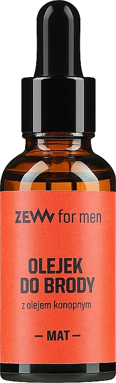 Конопляна олія для бороди з матовим ефектом - Zew Beard Oil — фото N1