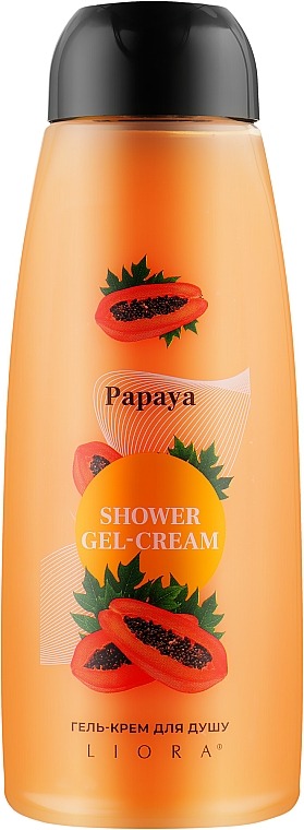 Гель-крем для душа "Папайя" - Liora Papaya Shower Gel-Cream — фото N1