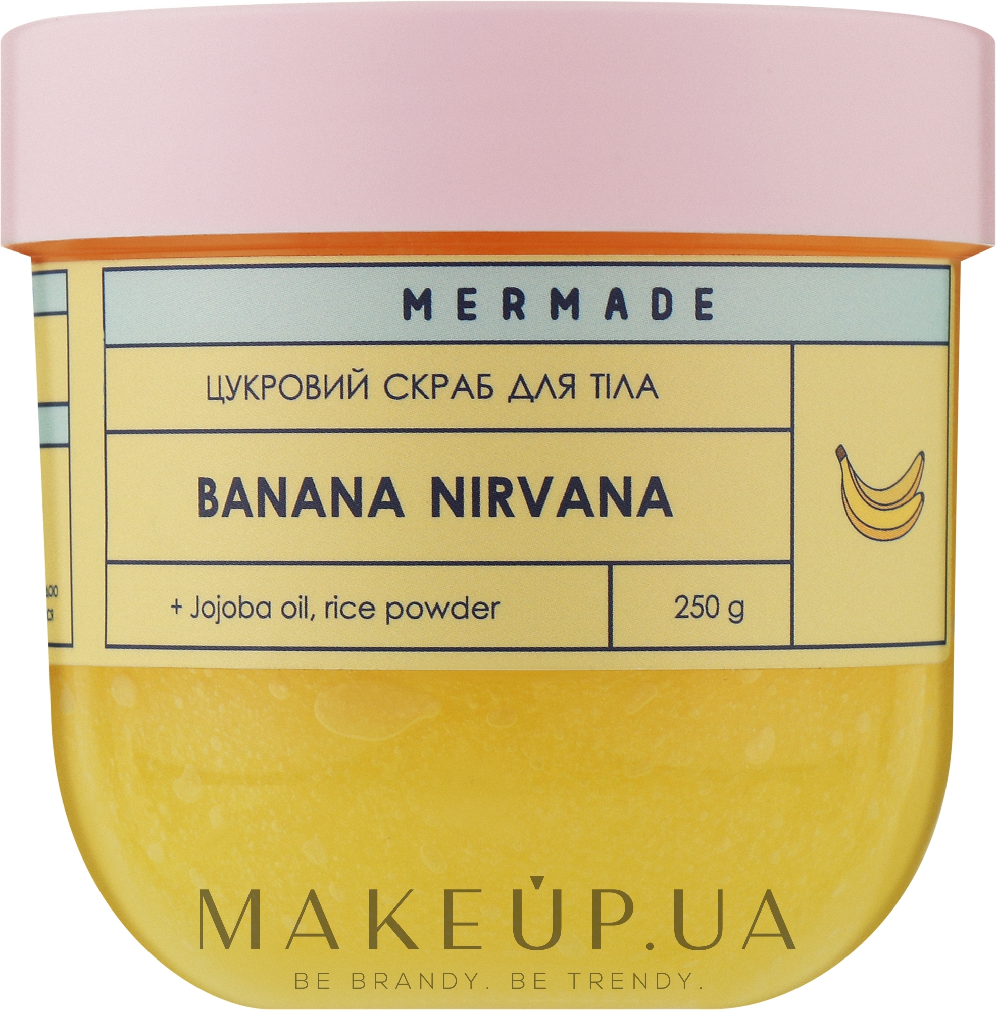 Сахарный скраб для тела - Mermade Banana Nirvana — фото 250g