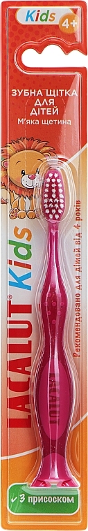 Зубная щетка "Kids", розовая - Lacalut — фото N1