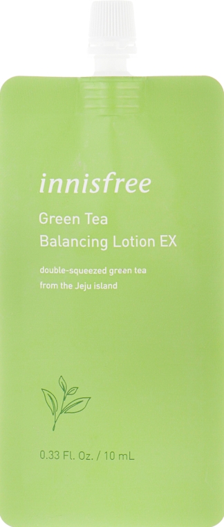 Лосьйон для обличчя з екстрактом зеленого чаю - Innisfree Green Tea Balancing Lotion (пробник) — фото N1