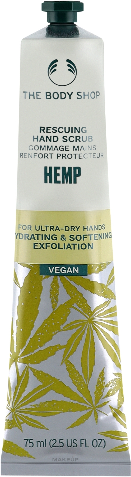 Скраб для рук с маслом семян конопли - The Body Shop Hemp Rescuing Hand Scrub — фото 75ml