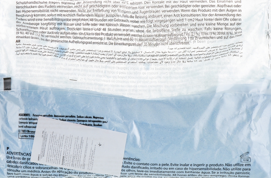 Обесцвечивающий порошок в пакете, синий - Inebrya Bleaching Powder Blue  — фото N1