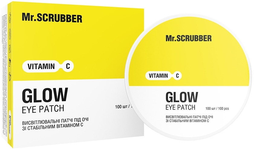 Осветляющие патчи под глаза со стабильным витамином C - Mr.Scrubber Glow Vitamin C Eye Patch — фото 100шт