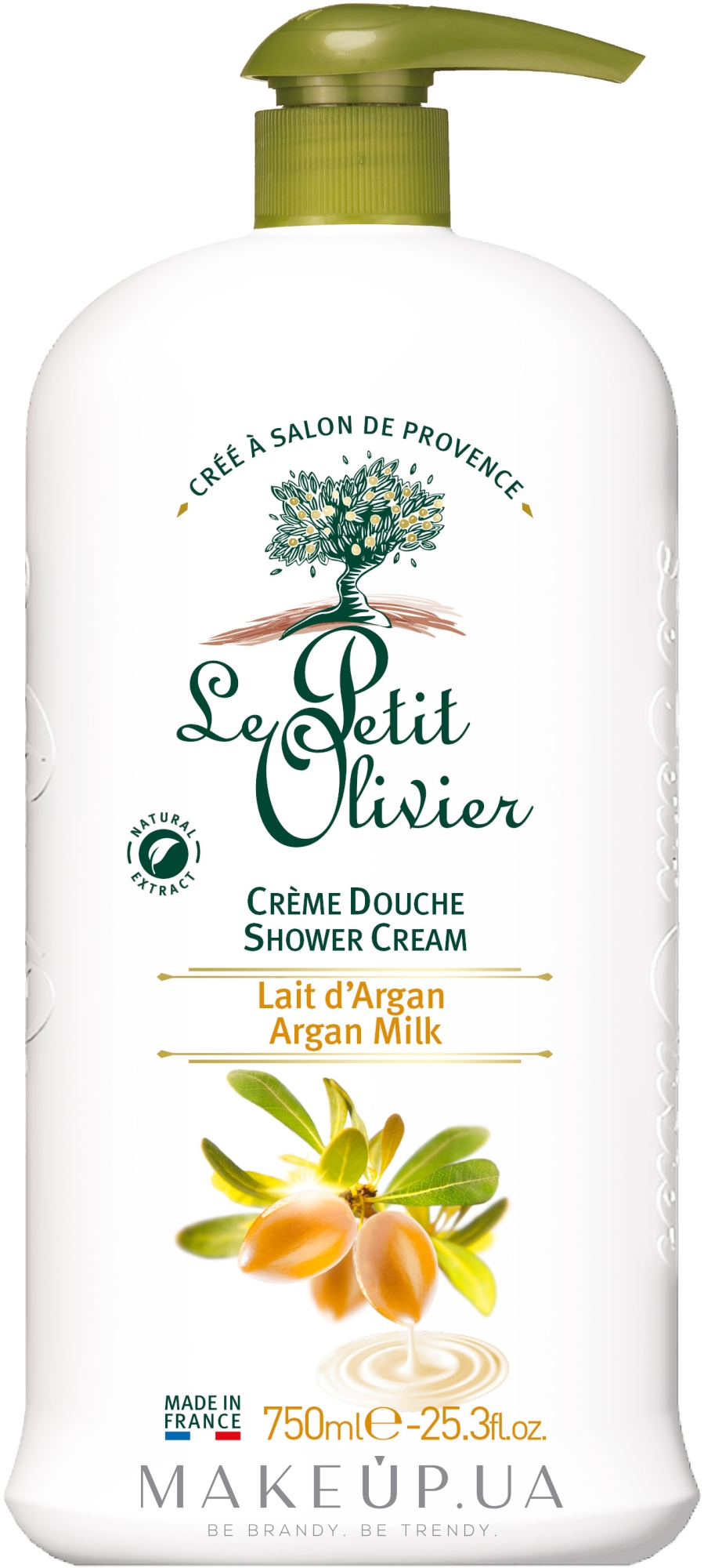 Крем для душа "Аргановое молоко" - Le Petit Olivier Extra Gentle Shower Creams — фото 750ml