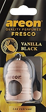 Парфумерія, косметика Ароматизатор для авто "Чорна ваніль" - Areon Fresco Vanilla Black