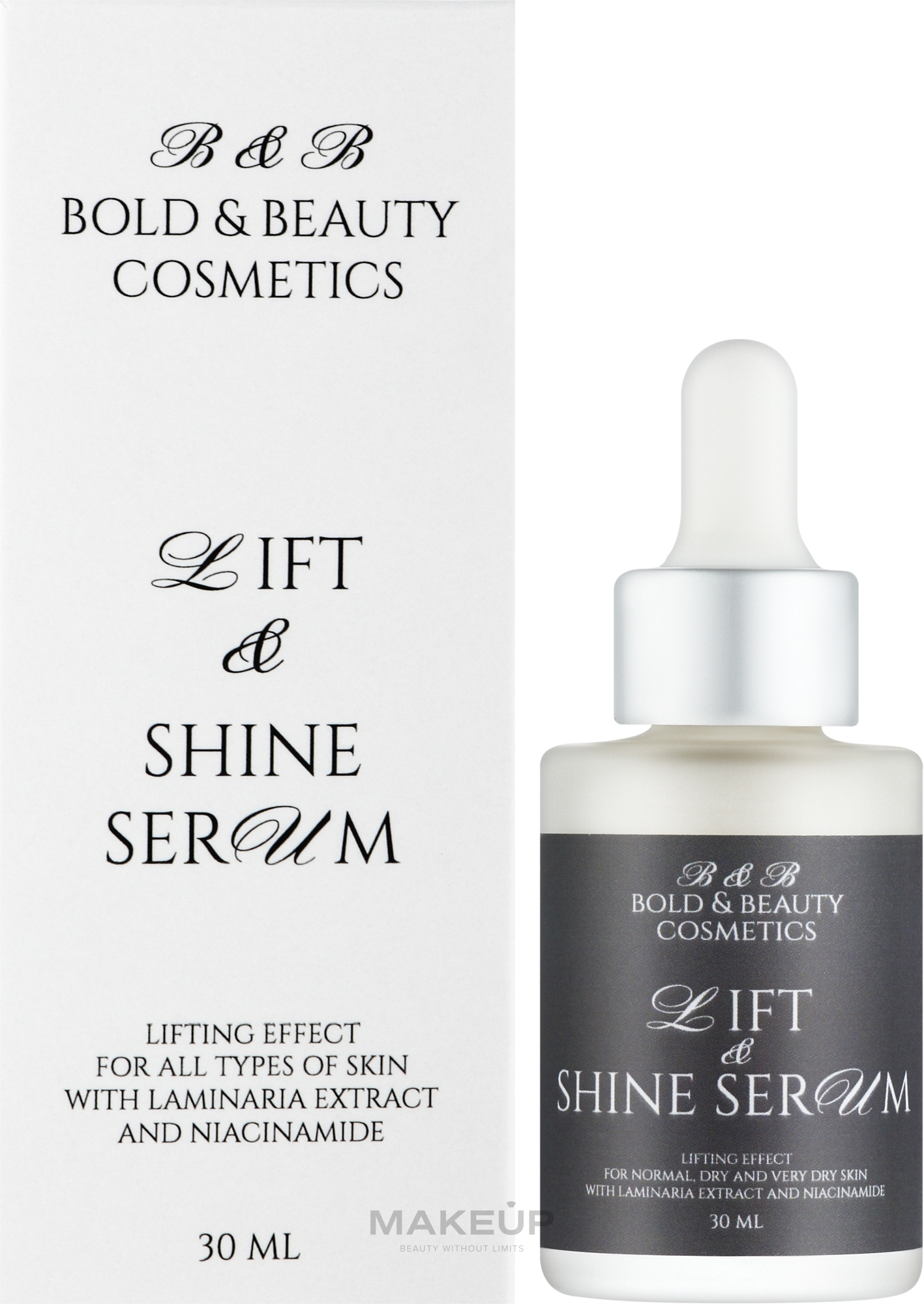 Сироватка для ліфтингу та сяйва обличчя, для всіх типів шкіри - Bold & Beauty Lift & Shine Serum — фото 30ml