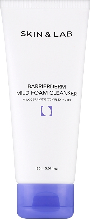 УЦЕНКА Мягкая барьерная пенка для умывания с керамидами - Skin&Lab Barrierderm Mild Foam Cleanser * — фото N1