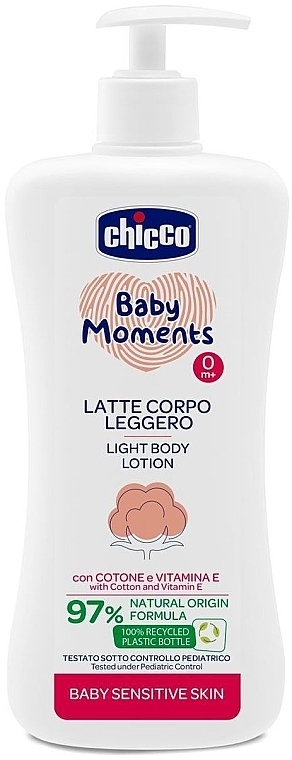 Лосьон для тела для чувствительной кожи - Chicco Baby Moments — фото N1