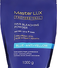 Осветляющая пудра - Master LUX Professional Blue Hair Bleaching Powder — фото N3