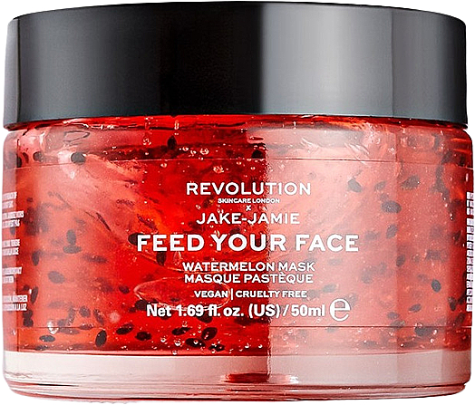 Увлажняющая маска - Makeup Revolution Skincare X Jake Jamie Feed Your Face Watermelon Hydrating Face Mask  — фото N1