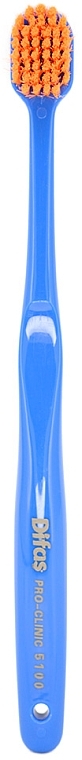 Зубна щітка "Ultra Soft" 512063, світло-синя з помаранчевою щетиною, в кейсі - Difas Pro-Clinic 5100 — фото N2