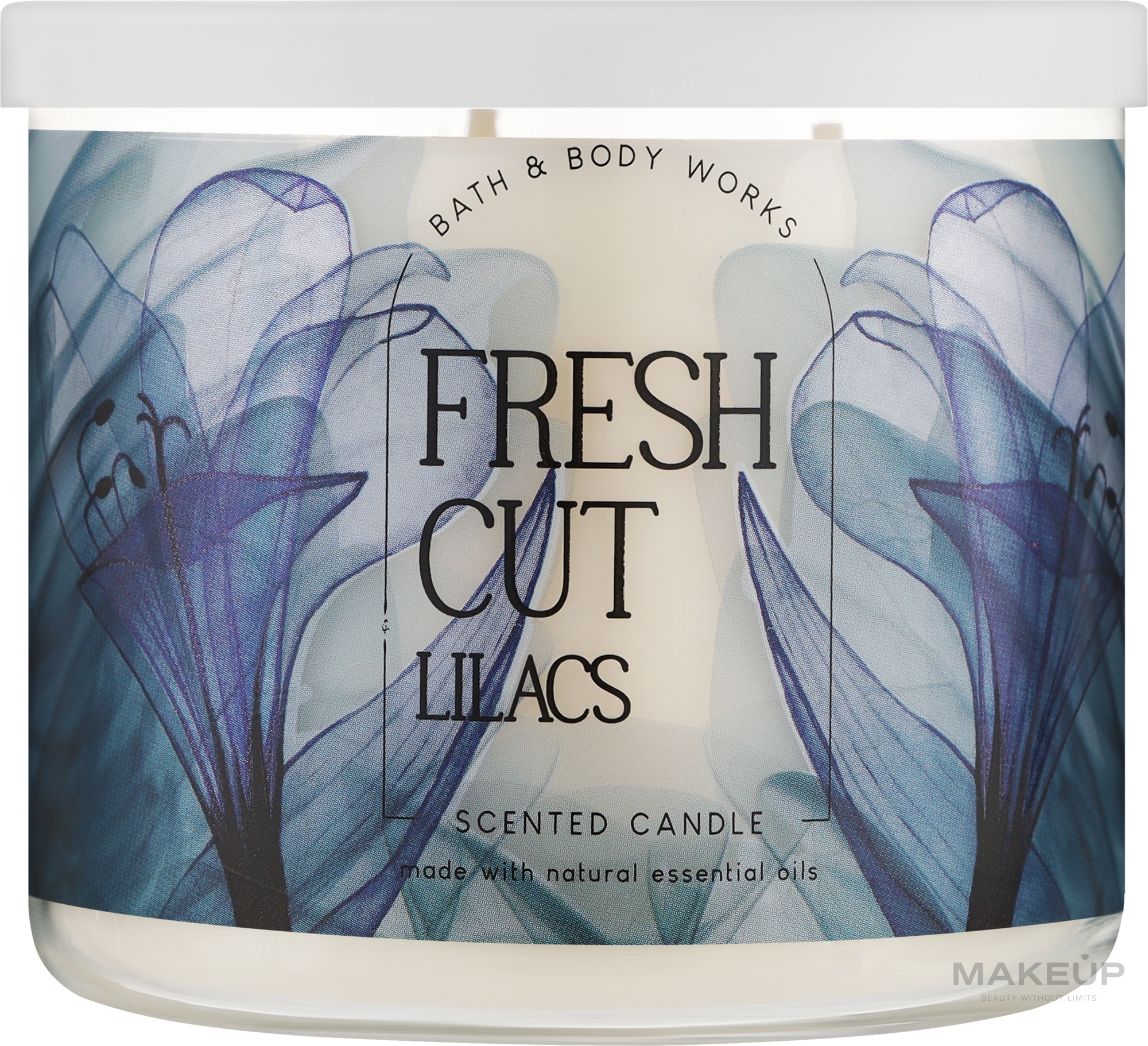 Аромасвеча 3-х фитильная - Bath and Body Works Fresh Cut Lilacs Candle — фото 411g