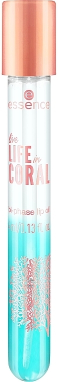 Двухфазное масло для губ - Essence Live Life In Coral Bi-phase Lip Oil — фото N2