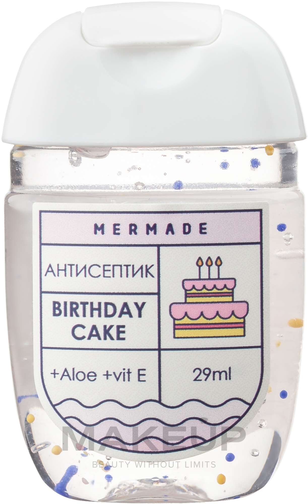 Антисептик для рук - Mermade Birthday Cake Hand Antiseptic — фото 29ml