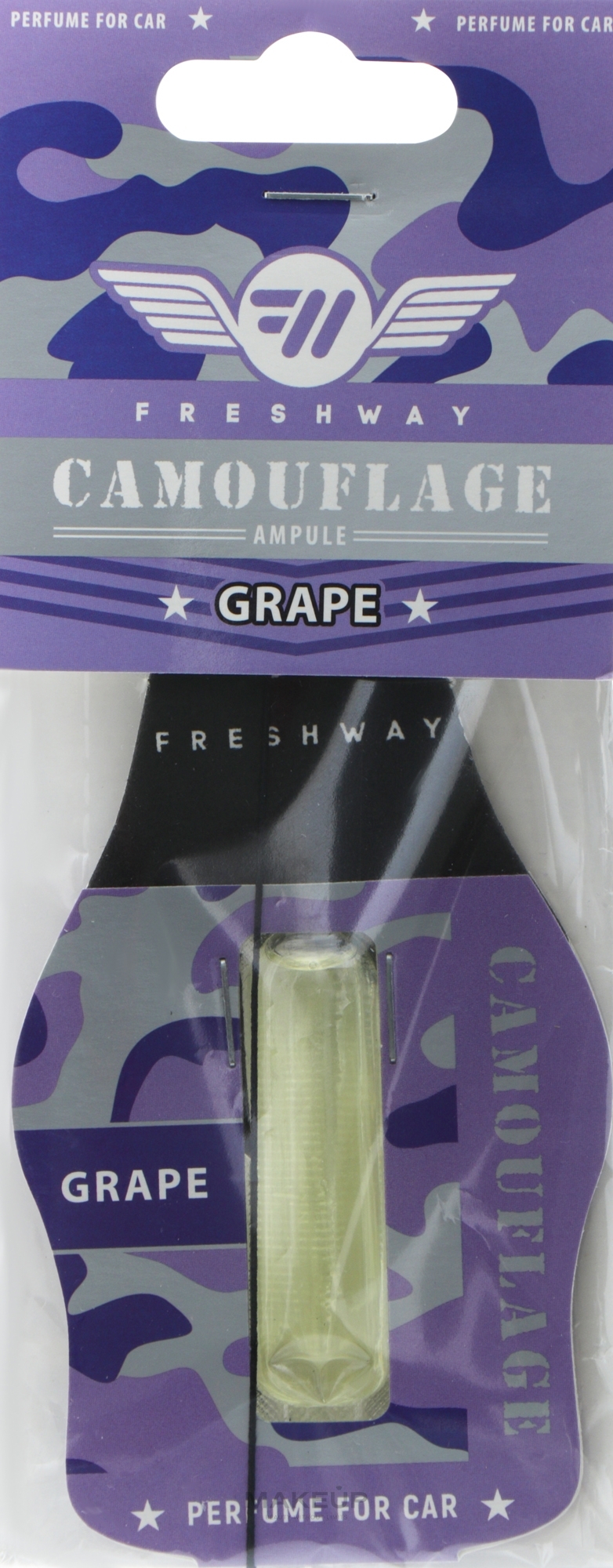 Ароматизатор для автомобіля "Grape" - Fresh Way Camouflage AutoBliss — фото 8ml
