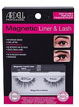 Парфумерія, косметика Набір - Ardell Magnetic Lash & Liner Lash Wispies (eye/liner/2.5g + lashes/2pc)