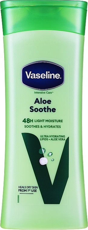 Успокаивающий лосьон для тела "Свежесть алое" - Vaseline Intensive Care Aloe Soothe Lotion — фото N2