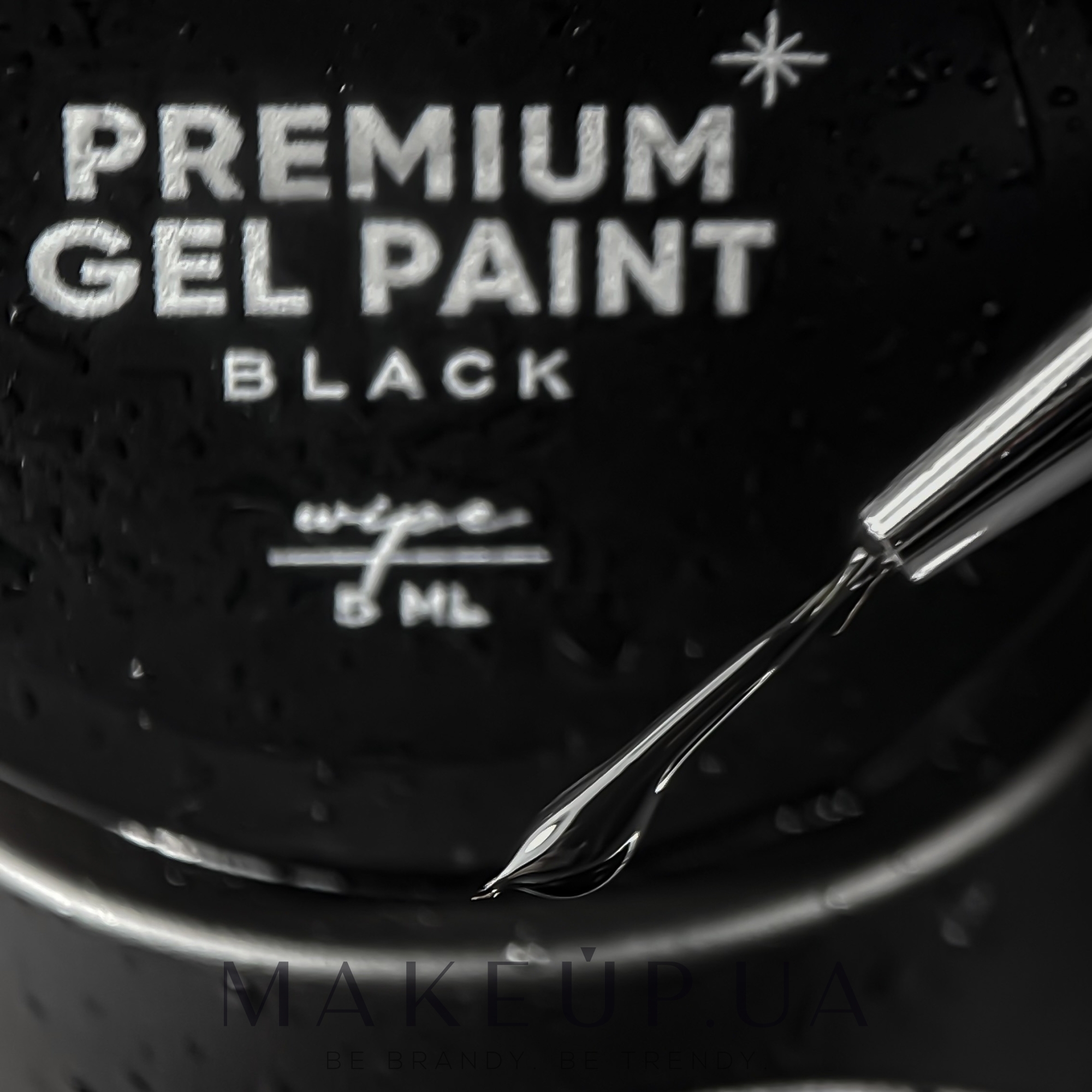 Гель-фарба із липким шаром - Nails Of The Day Premium Gel Paint Wipe — фото Black